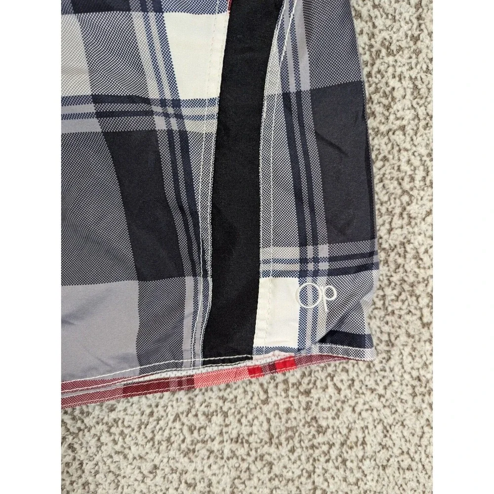 OP Ocean Pacific Swim Trunks Shorts Mens Large‎ Multicolor Plaid